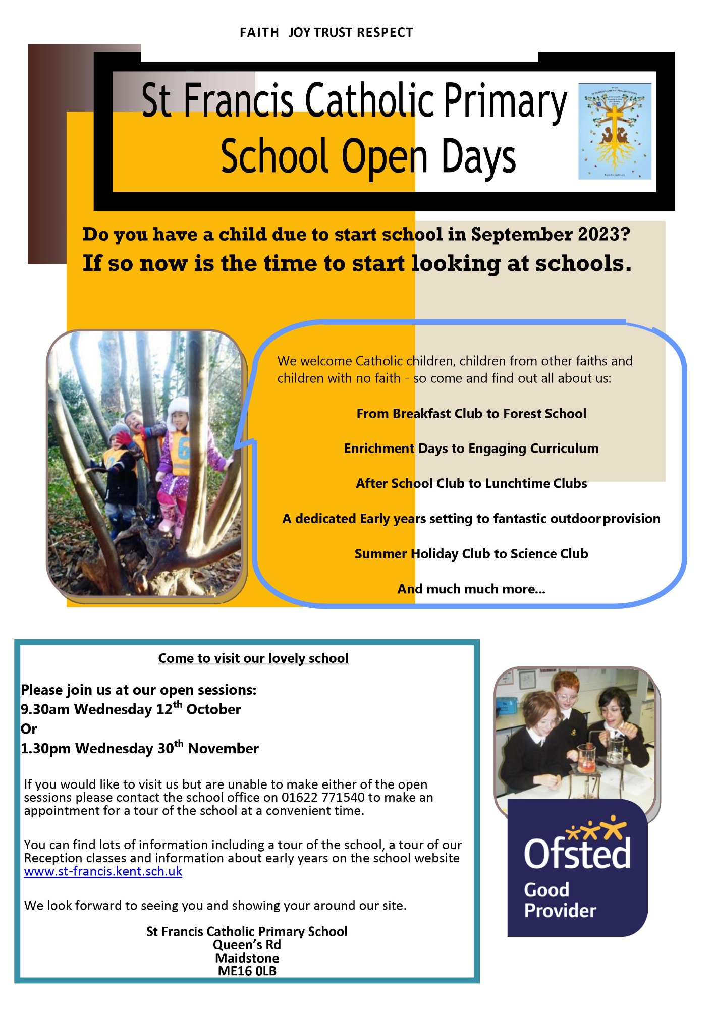 St Francis Open Days